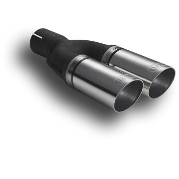 Univerzální koncovka tlumiče výfuku kulatá 60mm délka 220mm montážní průměr 50mm