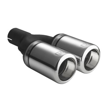 Univerzální koncovka tlumiče výfuku kulatá 80mm délka 160mm montážní průměr 50mm