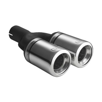 Univerzální koncovka tlumiče výfuku kulatá 80mm délka 160mm montážní průměr 45mm