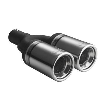 Univerzální koncovka tlumiče výfuku kulatá 80mm délka 160mm montážní průměr 45mm