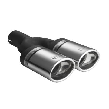 Univerzální koncovka tlumiče výfuku oválná 95×65mm délka 160mm montážní průměr 45mm