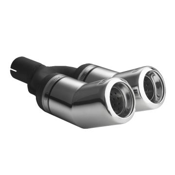 Univerzální koncovka tlumiče výfuku kulatá 80mm délka 260mm montážní průměr 50mm