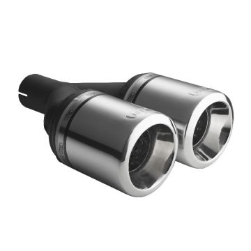 Univerzální koncovka tlumiče výfuku kulatá 100mm délka 230mm montážní průměr 50mm