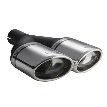 Univerzální koncovka tlumiče výfuku oválná 120×80mm délka 250mm montážní průměr 50mm