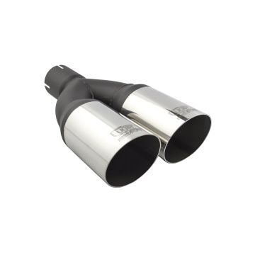 Univerzální koncovka tlumiče výfuku kulatá 76mm délka 230mm montážní průměr 50mm