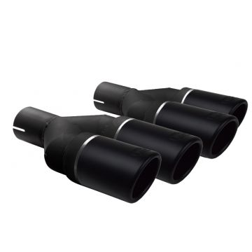 Univerzální koncovka tlumiče výfuku kulatá 70mm délka 200/180mm montážní průměr 50mm