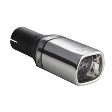 Univerzální koncovka tlumiče výfuku  obdélníková 80×65mm délka 120mm montážní průměr 45mm