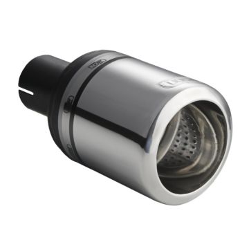 Univerzální koncovka tlumiče výfuku kulatá 100mm délka 120mm montážní průměr 50mm