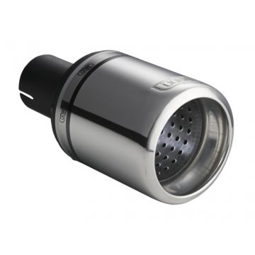 Univerzální koncovka tlumiče výfuku kulatá 100mm délka 120mm montážní průměr 45mm