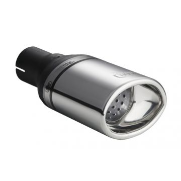 Univerzální koncovka tlumiče výfuku oválná 120×80mm délka 120mm montážní průměr 45mm