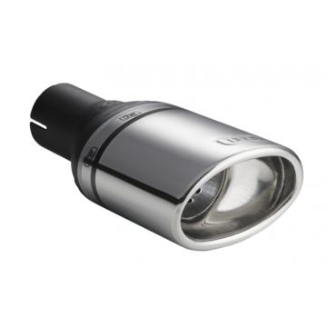 Univerzální koncovka tlumiče výfuku oválná 120×80mm délka 120mm montážní průměr 45mm