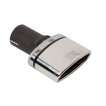 Univerzální koncovka tlumiče výfuku oválná délka 90mm montážní průměr 50mm