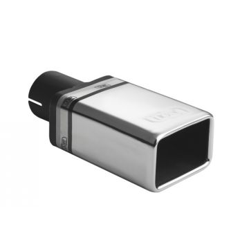 Univerzální koncovka tlumiče výfuku  obdélníková 82×54mm délka 120mm montážní průměr 50mm