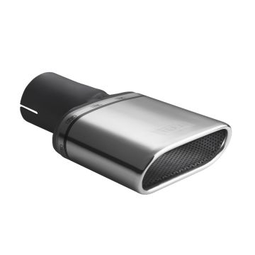 Univerzální koncovka tlumiče výfuku oválná 167×60mm délka 120mm montážní průměr 50mm