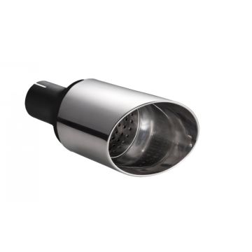 Univerzální koncovka tlumiče výfuku kulatá 100mm délka 150mm montážní průměr 50mm