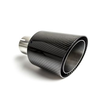 Univerzální koncovka tlumiče výfuku kulatá 90mm délka 105mm montážní průměr 50mm