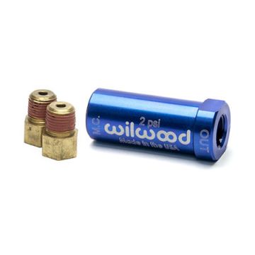 Wilwood 260-13783 Niebieski aluminiowy zawór ciśnieniowy hamulca resztkowego 2 PSI