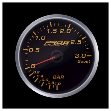 Wskaźnik Pro G Race Series 2 RS, doładowania Boost 3 Bar RED 52mm