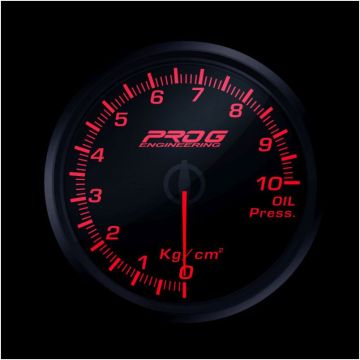 Wskaźnik Pro G Race Series RC, ciśnienia oleju Kg/cm2 RED 60mm