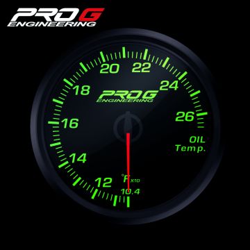 Wskaźnik Pro G Race Series RC, temperatury oleju °F GREEN 52mm