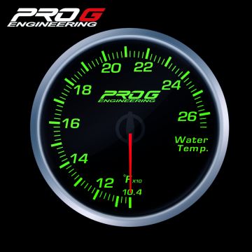 Wskaźnik Pro G Race Series RS, temperatury wody °F GREEN 60mm