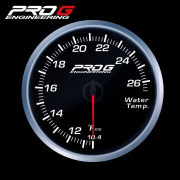 Wskaźnik Pro G Race Series RS, temperatury wody °F WHITE 52mm