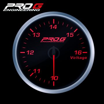 Wskaźnik Pro G Race Series RS, Woltomierz RED 52mm