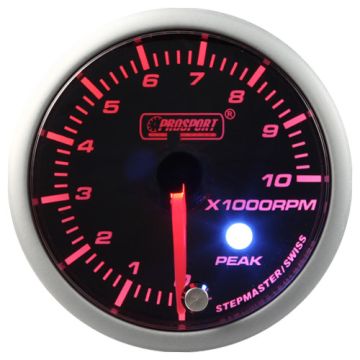 Budík otáčkoměru Prosport Stepper Motor Peak series 52mm Oranžový