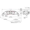 Wilwood 120-16569 UTV6 Universal Lug Mount Caliper 6 Pistons