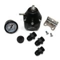 DeatschWerks DWR2000 AFPR Pressure Gauge 10AN and 8AN Fittings Anodized Black