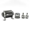 DeatschWerks In-Line Fuel Filter Kit 3/8IN 100 Micron 70mm
