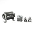 DeatschWerks In-Line Fuel Filter Kit -6AN 100 Micron 70mm