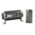 DeatschWerks In-Line Fuel Filter Kit -10AN Female 10 Micron 110mm