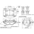 Wilwood 120-15566 SI Billet Narrow Dynalite Universal Radial Mount Caliper 4 Pistons