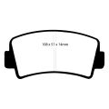 DP82207.16SR11 Racing Brake Pads Sintered SR11™ EBC Brakes for Porsche 911 991 GT3 911 991 911 991/2 GT3 911 991/2 GT3 RS Cayman 981 GT4 Cayman 718 GT4