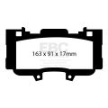 DP83042RP1 Racing Brake Pads RP-1 Racing EBC Brakes for Ford Mustang 6th Generation