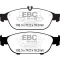 DP42169R Brake Pads YELLOWSTUFF EBC Brakes for Mercedes-Benz Mercedes-Benz E550 Coupe W212 EClass W212 E500 EClass Cabriolet A207 E500 EClass Coupe C207 E500 EClass Estate S212 E500