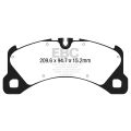 DP42203R Brake Pads YELLOWSTUFF EBC Brakes for Porsche Macan Panamera 2nd Gen 971 Porsche Macan Panamera 971 Panamera Sport Turismo 971 Macan S Panamera Panamera Sport Turismo 971 Panamera Sport Turismo