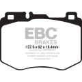 DP42210R Brake Pads YELLOWSTUFF EBC Brakes for Mercedes-Benz C-Class W205 S205 C205 A205 CLS C257 E-Class W213 S213 C238 A238 GLC-Class X253 C253 C300 C350e C400 W205 GLC300 C253 X253