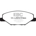 DP42211R Brake Pads YELLOWSTUFF EBC Brakes for Skoda Fabia NJ