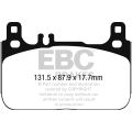 DP42284R Brake Pads YELLOWSTUFF EBC Brakes for Mercedes-Benz SClass W222 S300 D Hybrid
