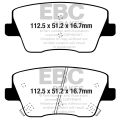 DPX2344 Brake Pads ULTIMAX2 EBC Brakes for Hyundai Hyundai Portugal Kauai N Kona N i30 N PD