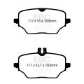 DPX2426 Brake Pads ULTIMAX2 EBC Brakes for Mercedes-Benz GLEClass W167 GLE300d 4Matic GLEClass W167 GLE350d 4Matic GLEClass Coupe C167 GLE350d GLEClass Coupe C167 GLE400d