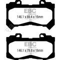 DP63044 Brake Pads GREENSTUFF EBC Brakes for Chevrolet Colorado GMC Canyon