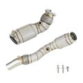 Downpipe FMIC.Pro for BMW F80 M3 S55 USA + CAT with heat shield