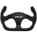 Profesionální závodní volant ve tvaru C z broušené kůže 325 mm SIMAGIC Simulator Simracing