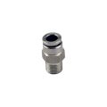 Adapter fitting Turbosmart straight 1/8 NPT Pushloc 1/4 stainless steel 