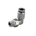 Adapter fitting Turbosmart 90' 1/8 NPT Pushloc 1/4 stainless steel 