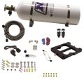 Q-Jet Holley Spreadbore Hitman Nitrous System 100-150-200Hp with 15Lb Bottle Nitrous Express NX 40080-15