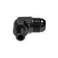 AN12 JIC Flare to 3/8 NPT 90 Degree Male Elbow Oil Fuel Hose Fitting Adapter Černá